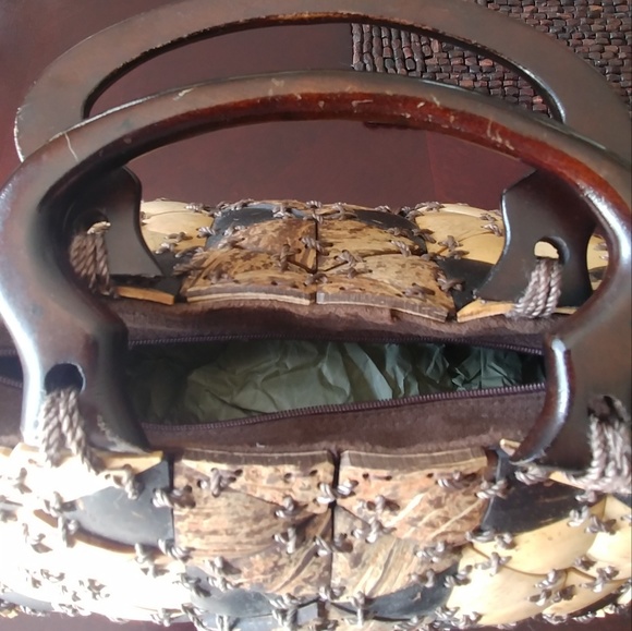 Bags Artistic Teak Wood Handbag Poshmark